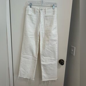 Just Black Women's White Straight Leg Jeans